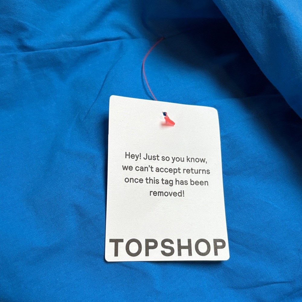 Topshop deep V poplin midi dress - Picture 6 of 6